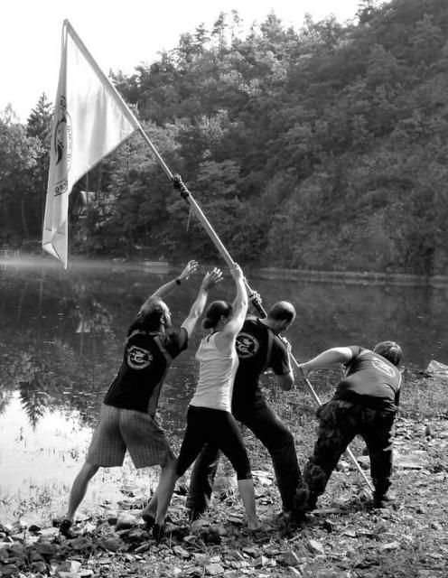 Flag raising on Santa Kiliana